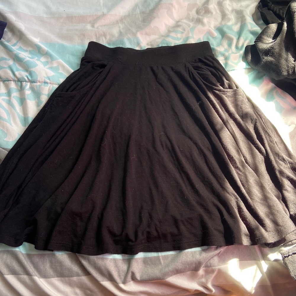 Black SO Authentic American Heritage skater skirt XS